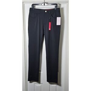 Redvanly Kent Pull-On Trouser Pant Size Medium 32" Inseam Tuxedo Black Golf